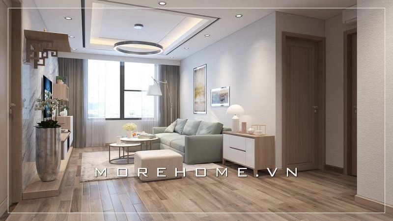 Mẫu sofa 2 chỗ bọc vải hiện đại, đơn giản cho phòng khách chung cư